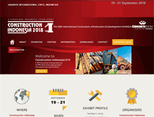 Tablet Screenshot of constructionindo.com